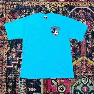 Disney Men's Walt Disney World Shirt Mickey Mouse Graphic Tee Blue Size XL